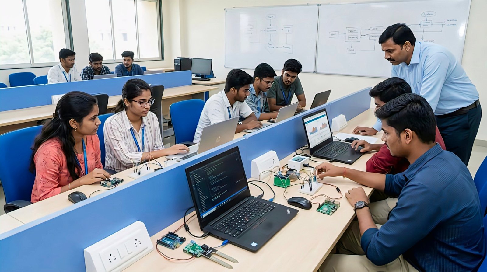 AI and IoT innovation workspace with applied projects